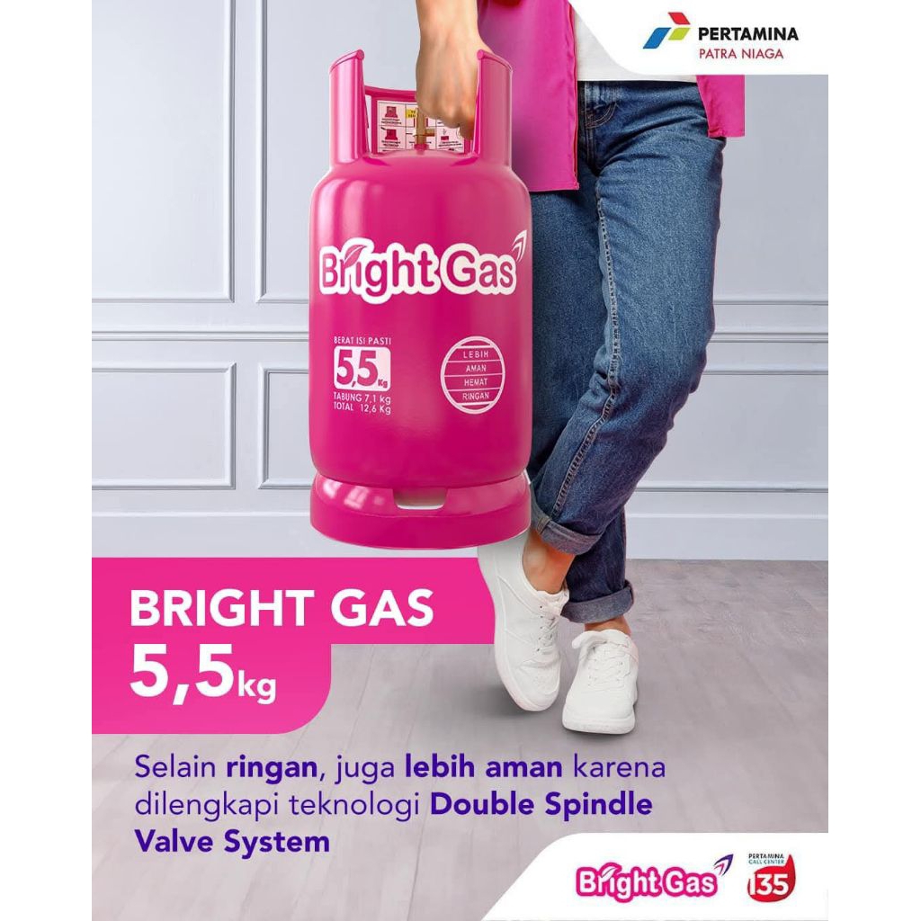 BrightGas 5,5 kg|Gas Pink