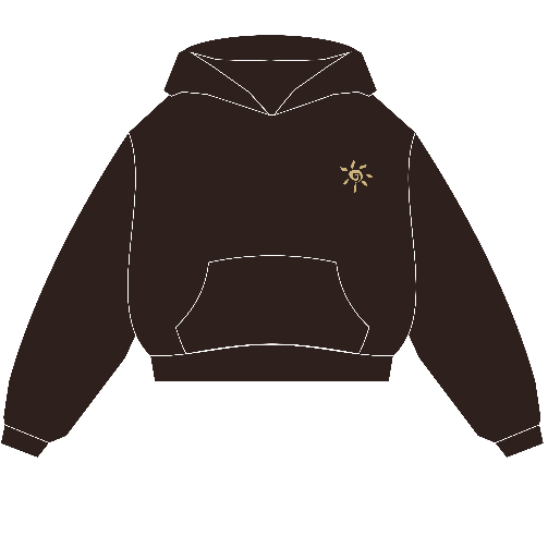 Rappel Ropper Boxy MAISON Hoodie Dark Brown