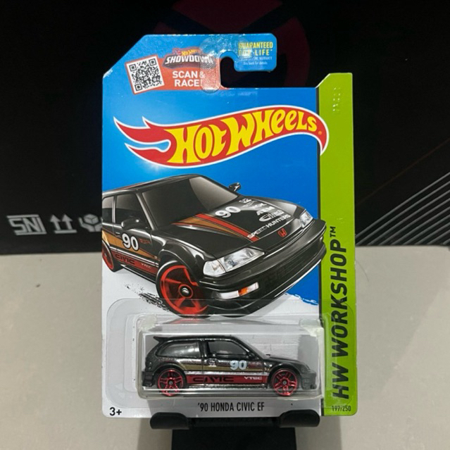 Hot Wheels Honda Civic EF 90 HotWheels Honda Civic EF Hitam