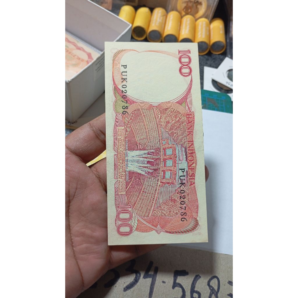 GANJIL GENAP Seri Kunci 786, PUK 020786,Uang kuno Indonesia Asli 100 Burung