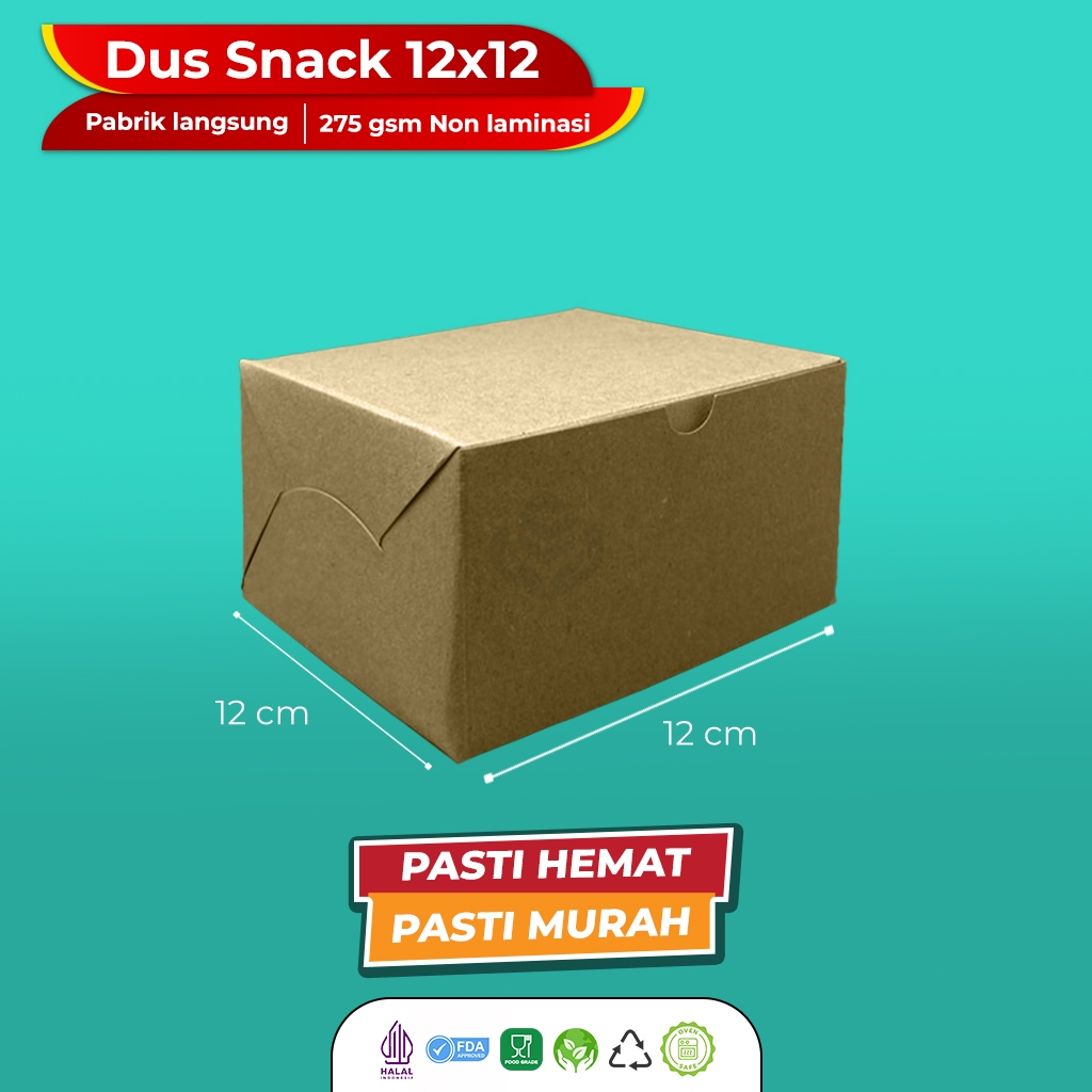 Box Snack Dus Snack 12x12x7 Dus Roti Snack Dus (B43K1-12X12X7)