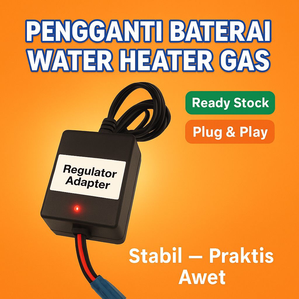 modul regulator pengganti batrai water heater gas