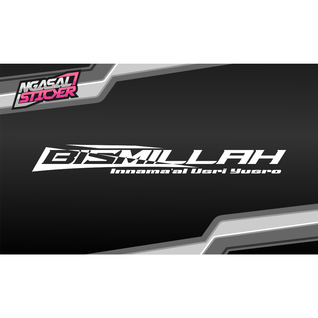 Sticker Bismillah Kaca Depan Semua Mobil dan Truk