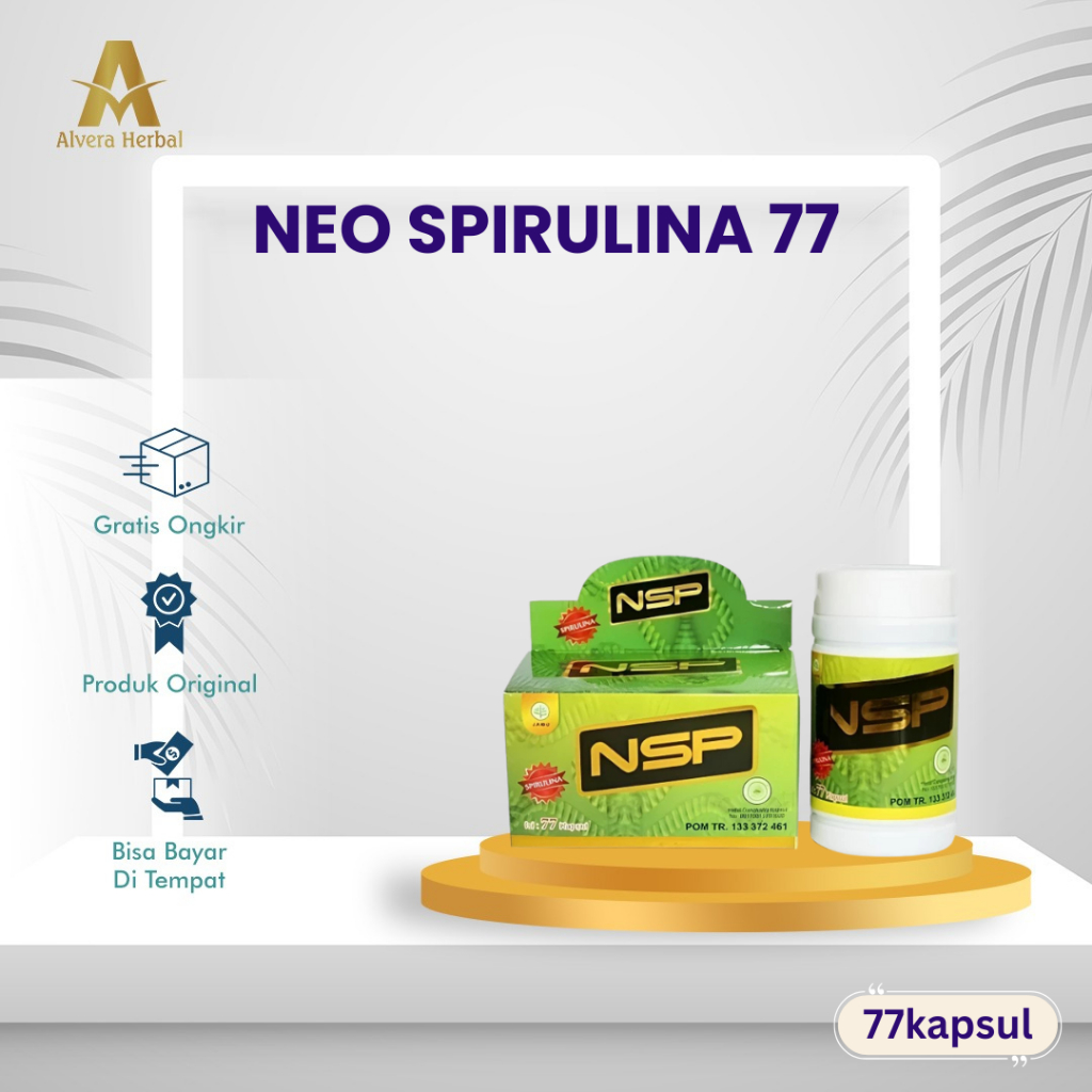 SHERIN Neo Spirulina 77 (NSP) - Isi 77 Kapsul