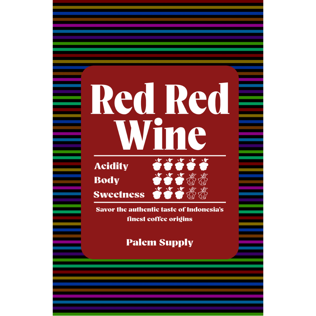RED RED WINE SINGLE ORIGIN ll GAYO WINE