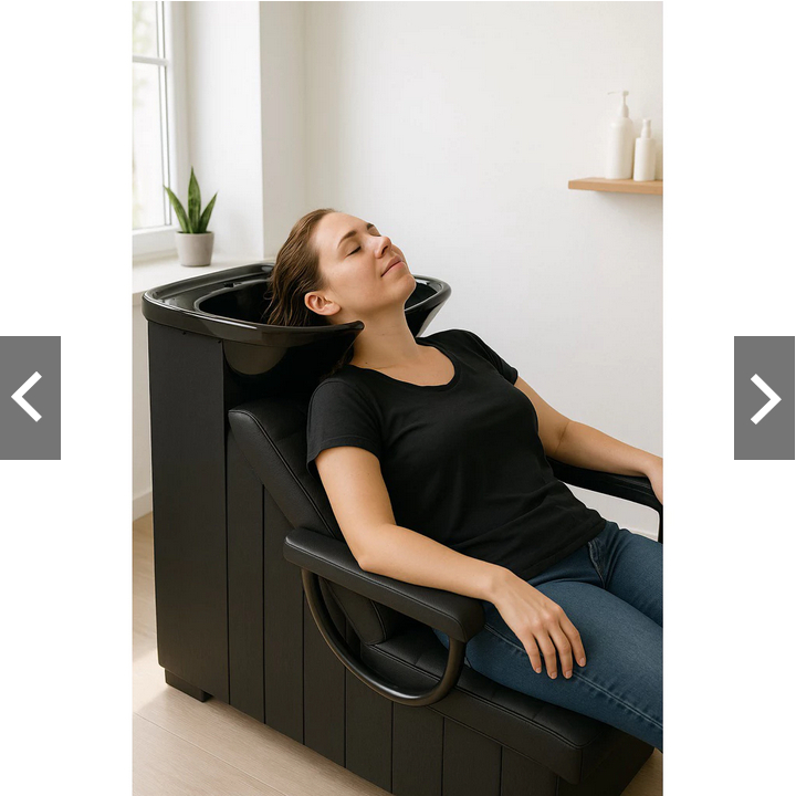 Kursi keramas washbak salon kecantikan rangka besi cuci rambut