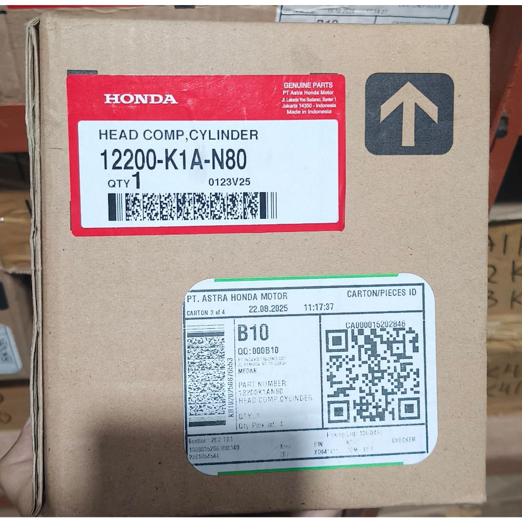 Blok Head, Cylinder Head Honda BeAT K1AL 12200-K1A-N80