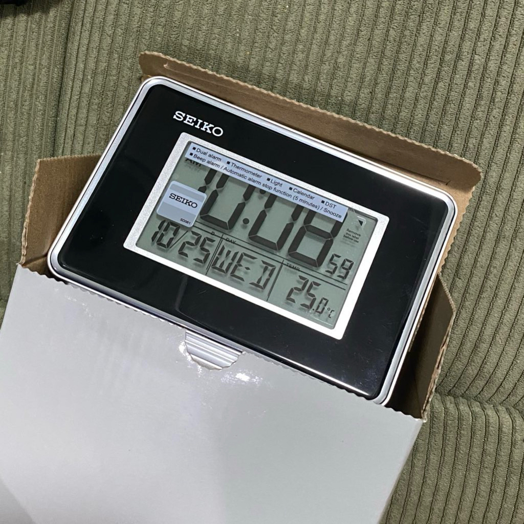 Jam alarm jam weker jam meja SEIKO original