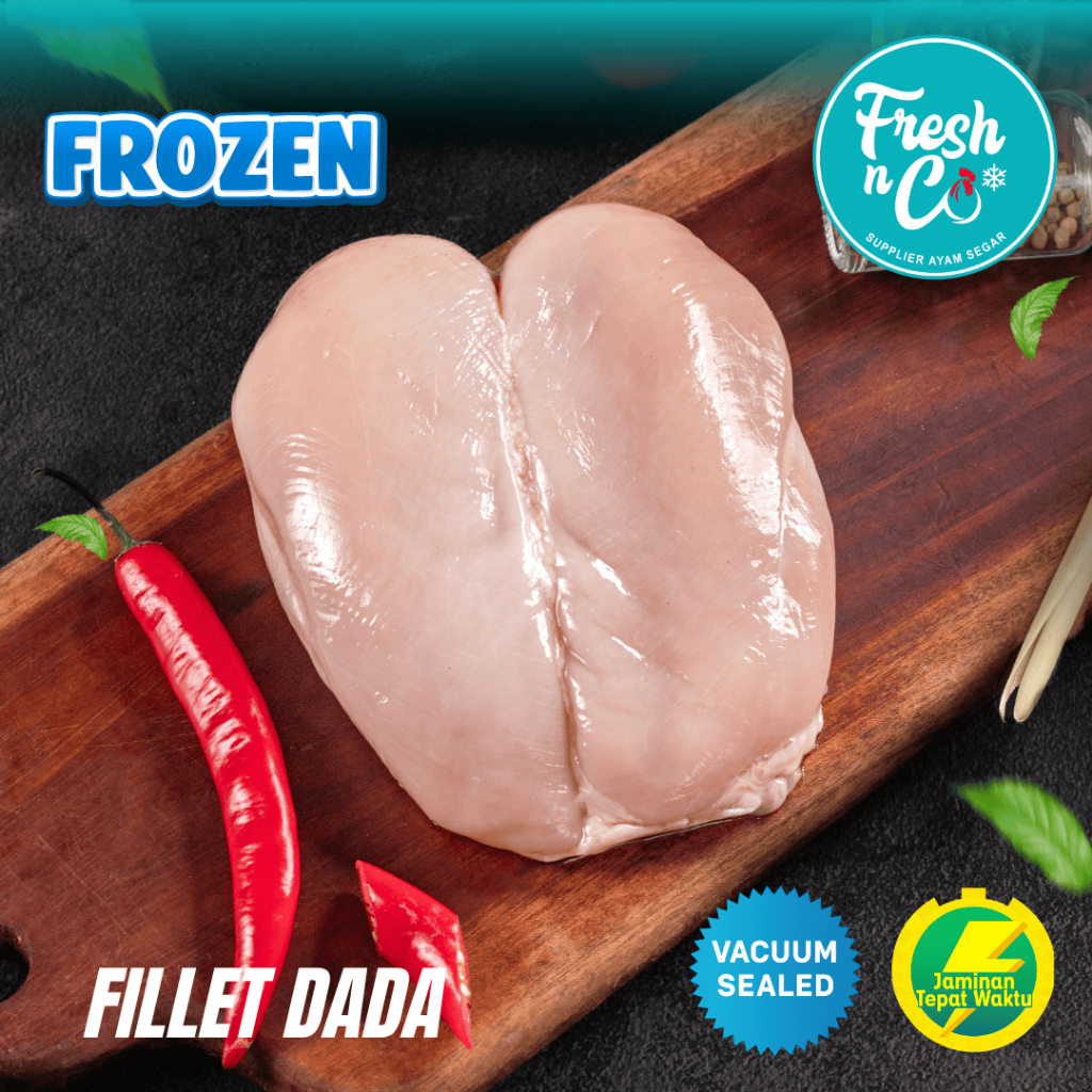 Boneless Dada Ayam Beku Fillet Dada Ayam Frozen 1 Kg (Ayam Beku)