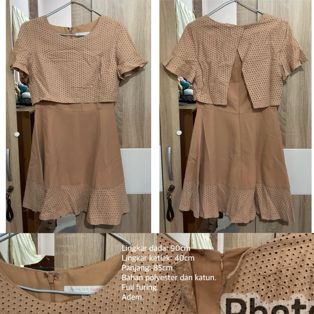 Preloved - Dress Coklat Susu Coksu