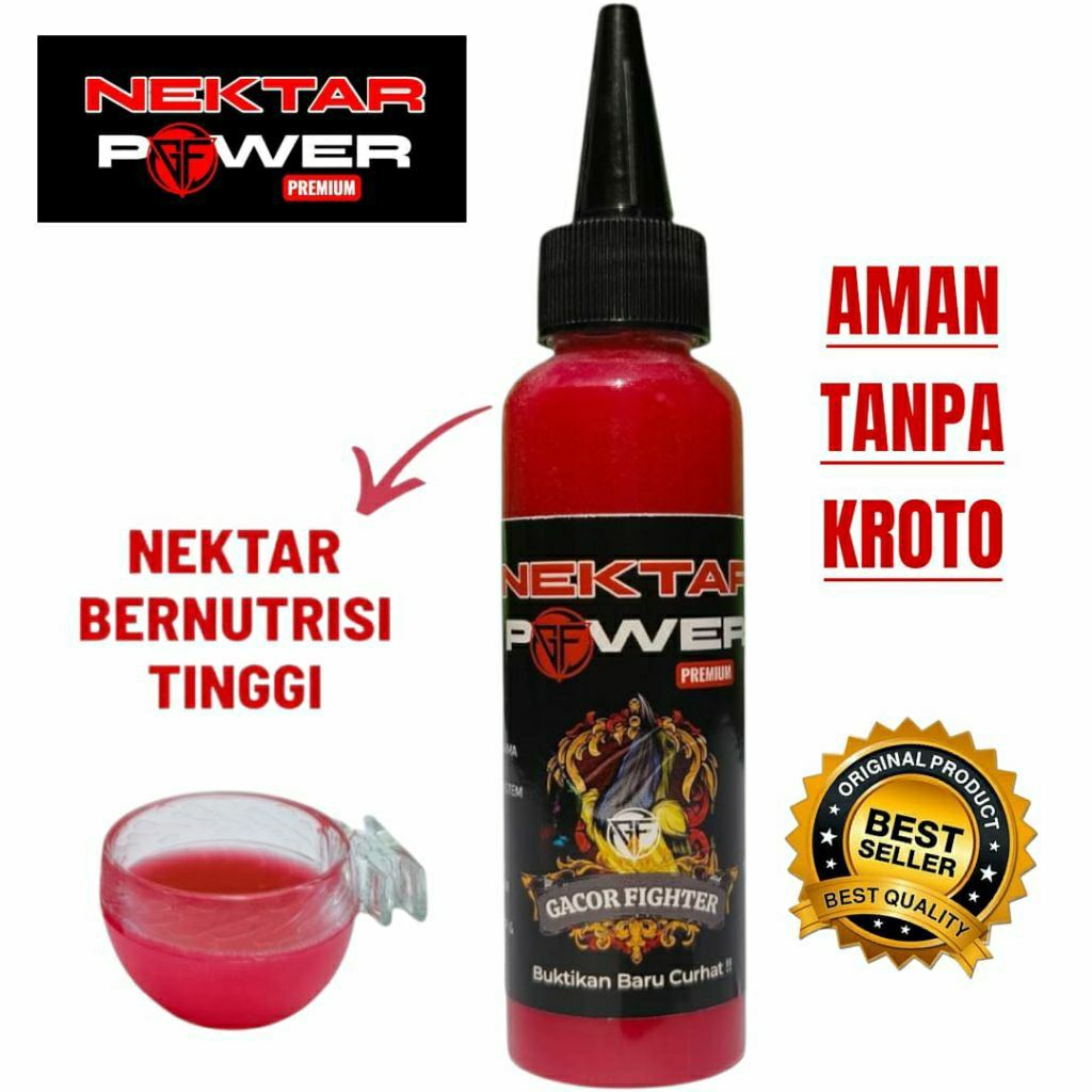 Pakan burung multivitamin cair untuk sogon dan konin harian serta lomba tanpa kroto kemasan 110 ml