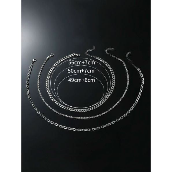 Kalung titanium pria model rantai bahan anti karat/kalung rantai kapal/kalung rantai sisik /tambang