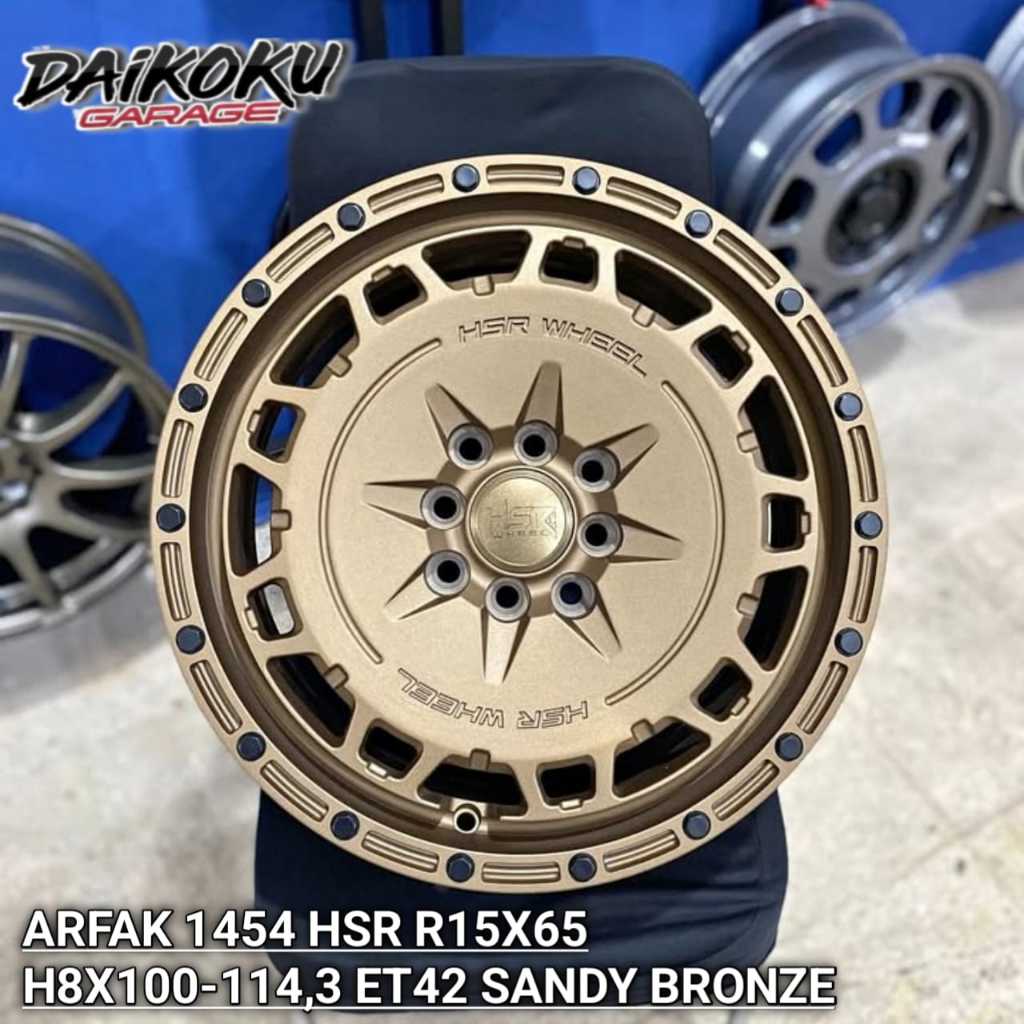 Velg Mobil Arfak Ring 15 Sandy Bronze Cocok Avanza Jazz Brio Calya Sigra dll