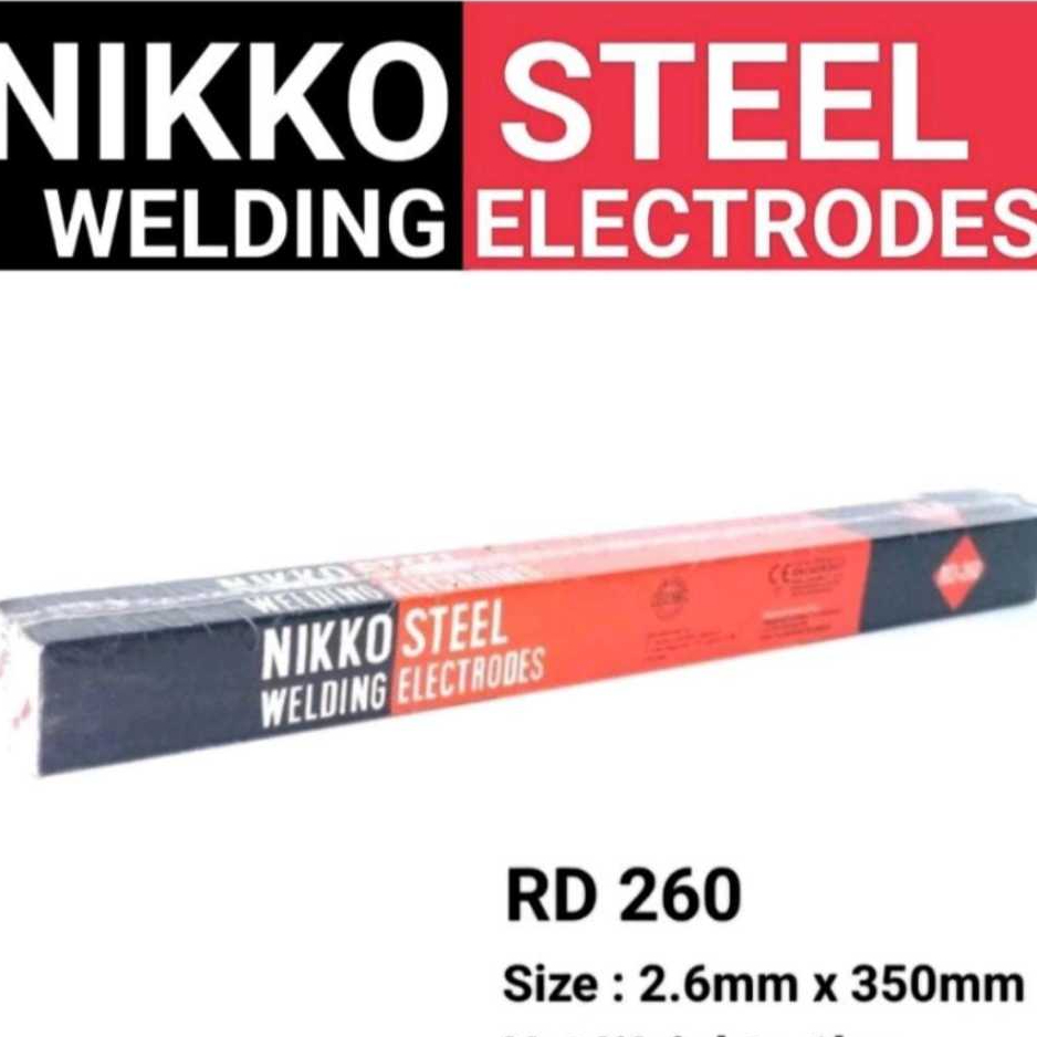 Kawat Las RD 260 kawat las 2.0mm kawat las 2.6mm stick Las Nikko Steel Jual satuan/eceran Original B