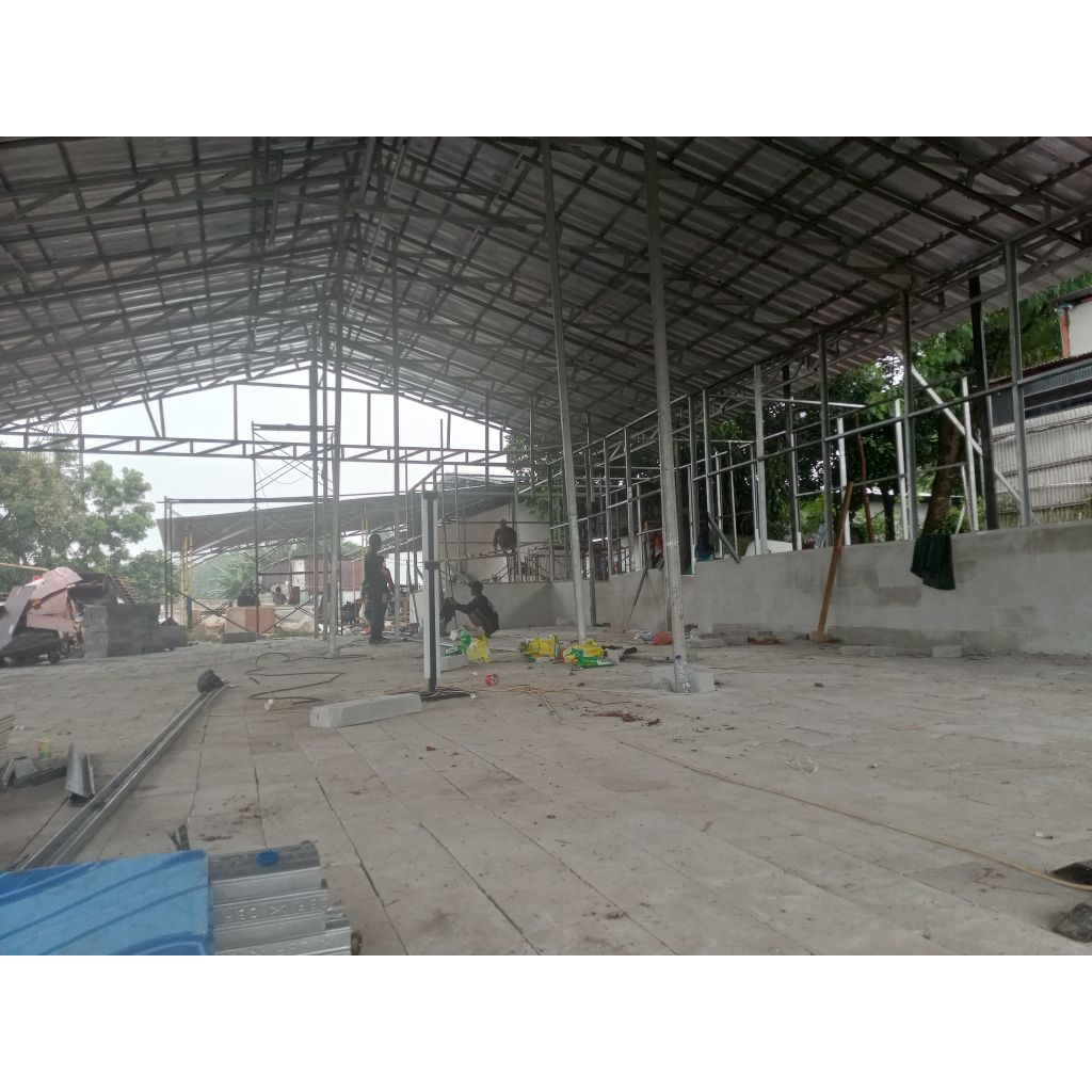 rangka bajaringan bikin gudang kanopi rumah dll amanah