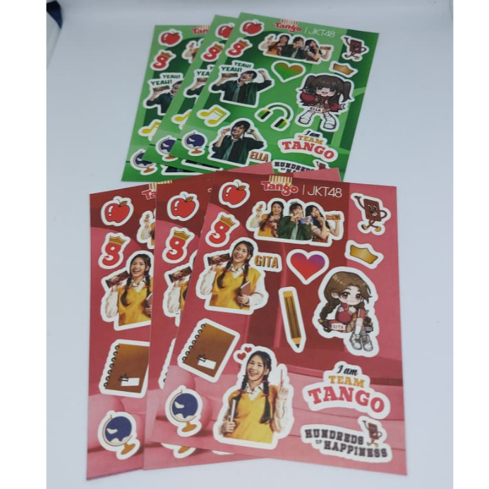 Sticker Tango Waffle JKT48 Official Stiker Tango X JKT48