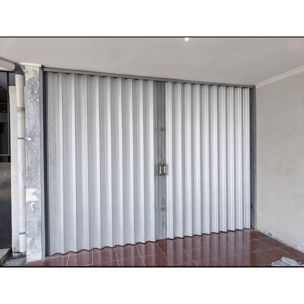 Folding Gate Galvalum Premium — Custom Warna & Ukuran /  Siap Kirim Seluruh Indonesia