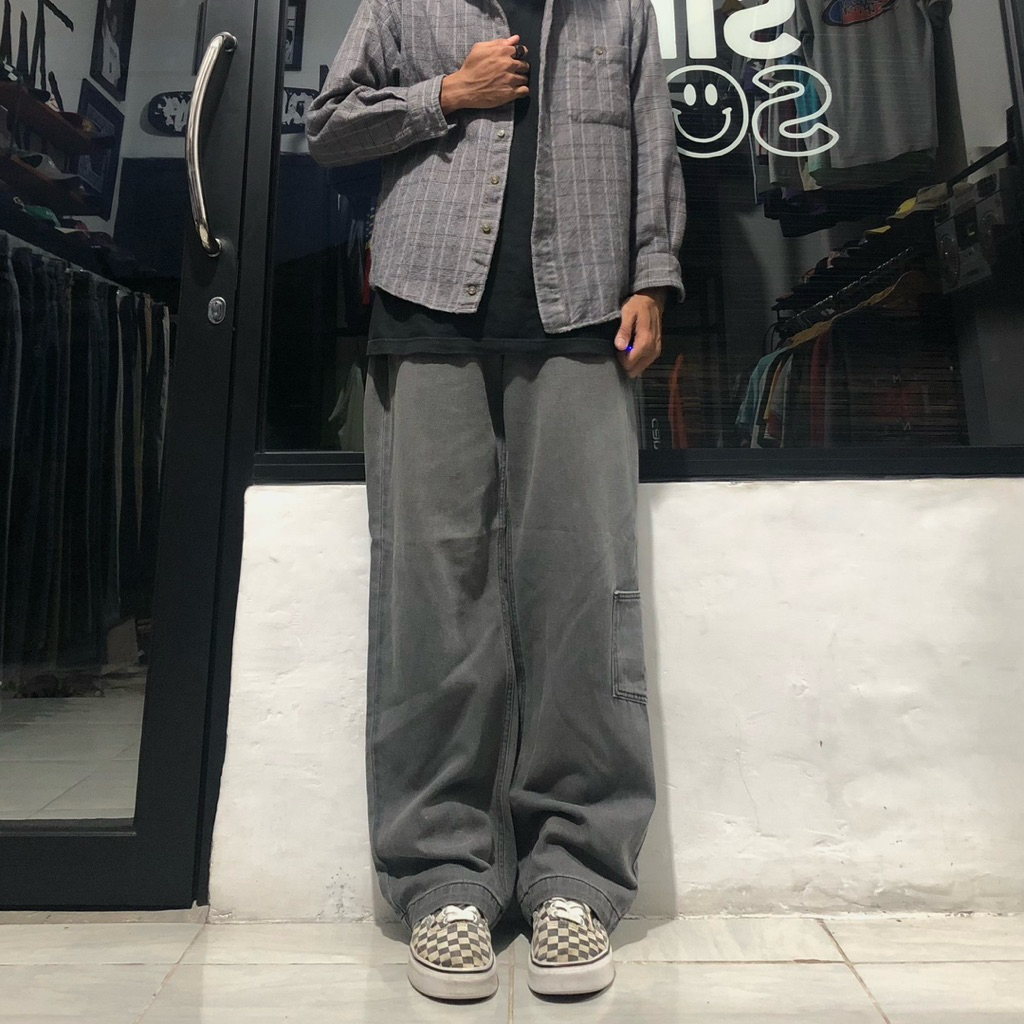 celana panjang 8seconds gray jeans