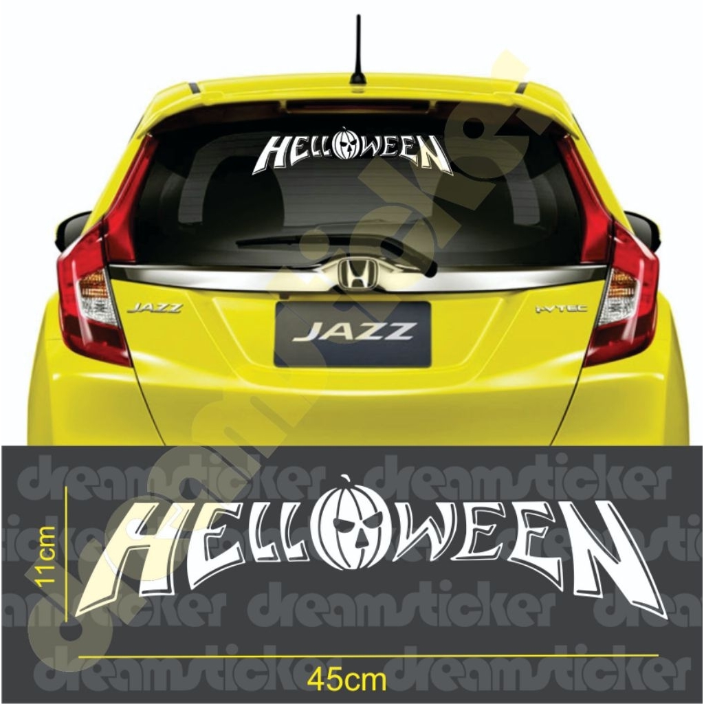 Cutting Sticker Helloween Kaca Belakang Mobil Stiker