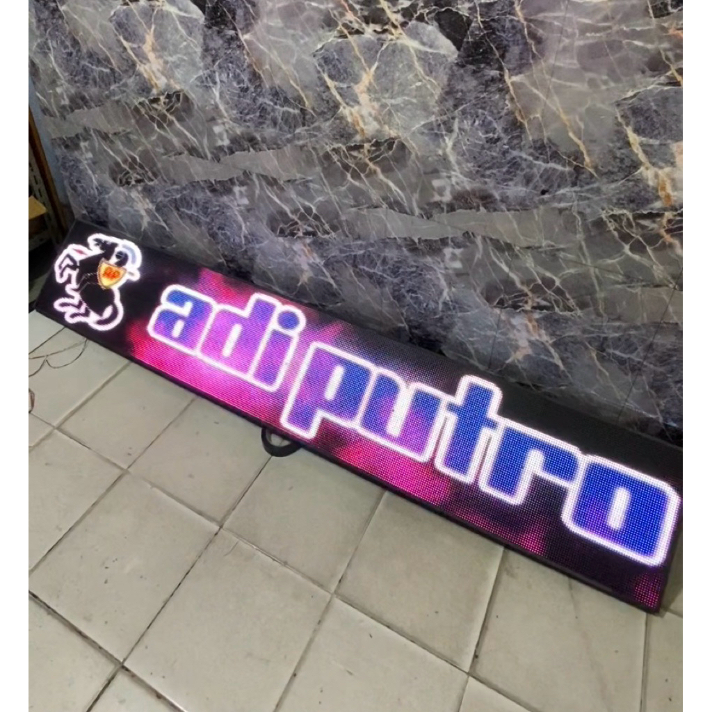 Running text Tinggi 40cm 12v/24v BISA VIDEOTRON