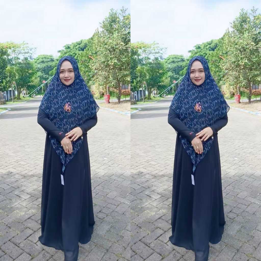 Khimar Ceruty Printing KH275 Gallery Syarifah (Apabila Stock Habis, bisa di Order PO)