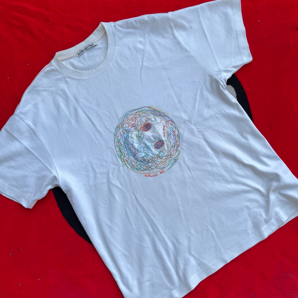 Andersson Bell Unisex Smile Earth Embroidery Tshirt