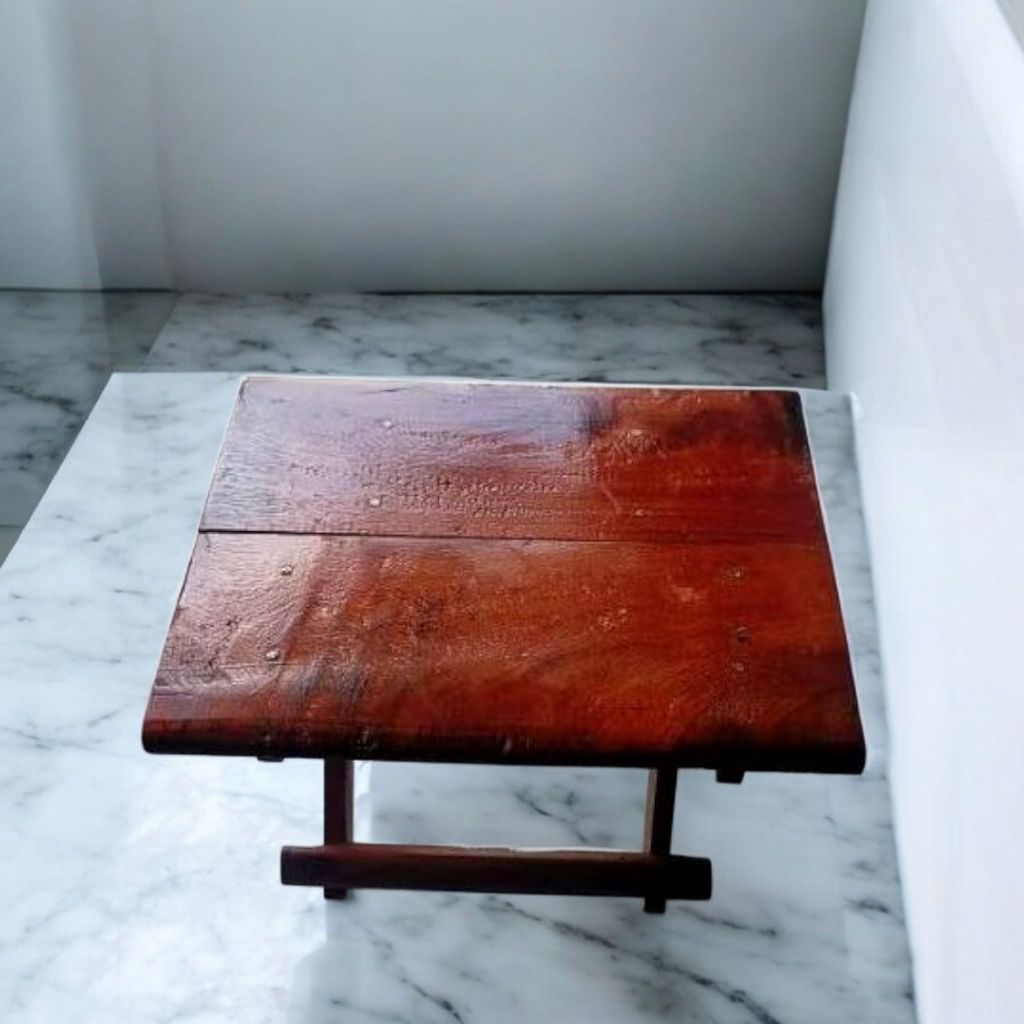 meja lipat ngaji / rehal lipat bahan ulin uk mini