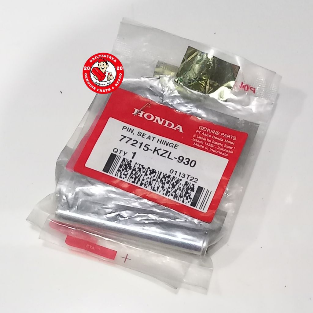 PIN SEAT HINGE AS BAGASI JOK SADEL HONDA SPACY FI KARBU KARBURATOR ORIGINAL ORI AHM 77215-KZL-930