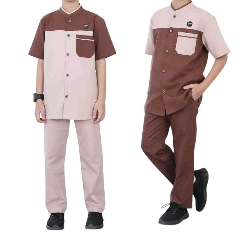 Set Koko Anak Umur 1 2 3 4 5  6 7 8 9 Tahun 10 11 12 13-15Tahun Baju Stelan Bocil Cowok Muslim Baju 