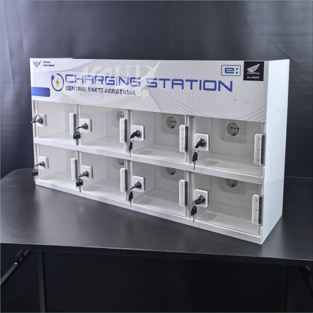 Box Charger HP / Charging Station Akriliik 8 Kotak