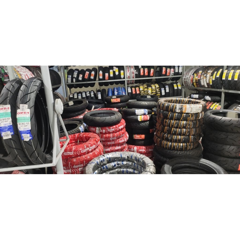 promo ban donat ukuran 110/80 ring 14 corsa 6 pcs dan merk lainnya