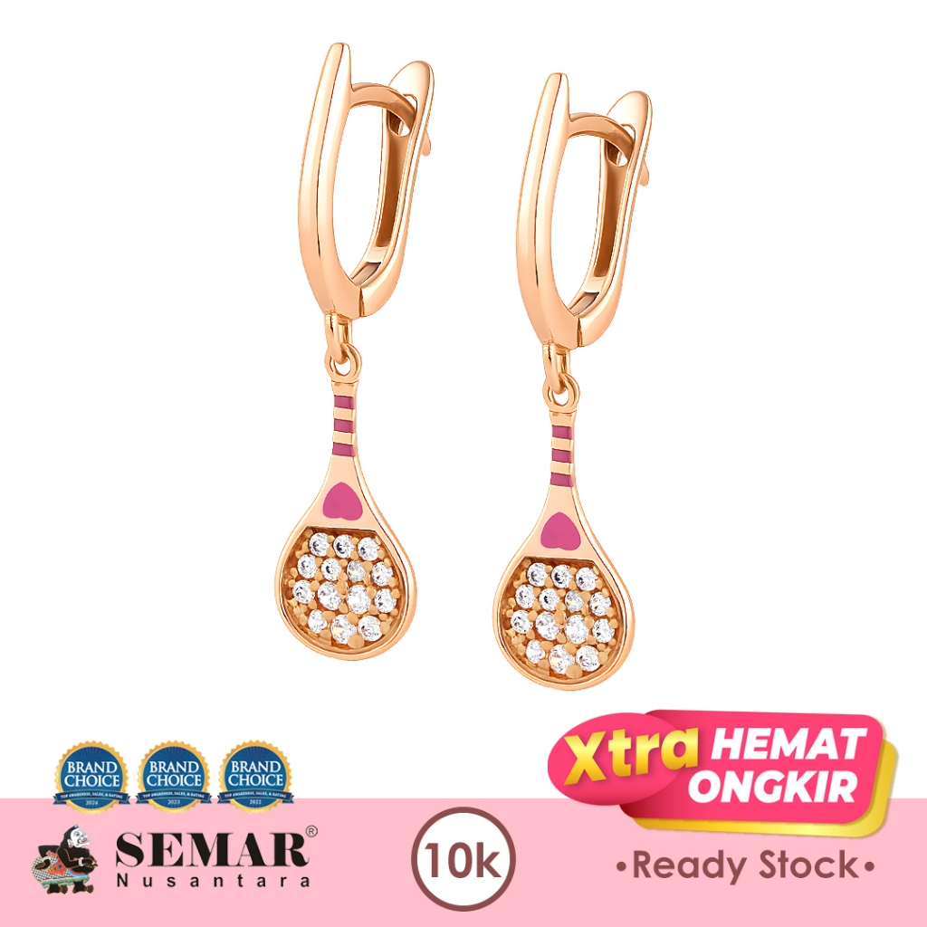 Anting Emas Jepit Padelista Shine Gold 10K Semar Nusantara