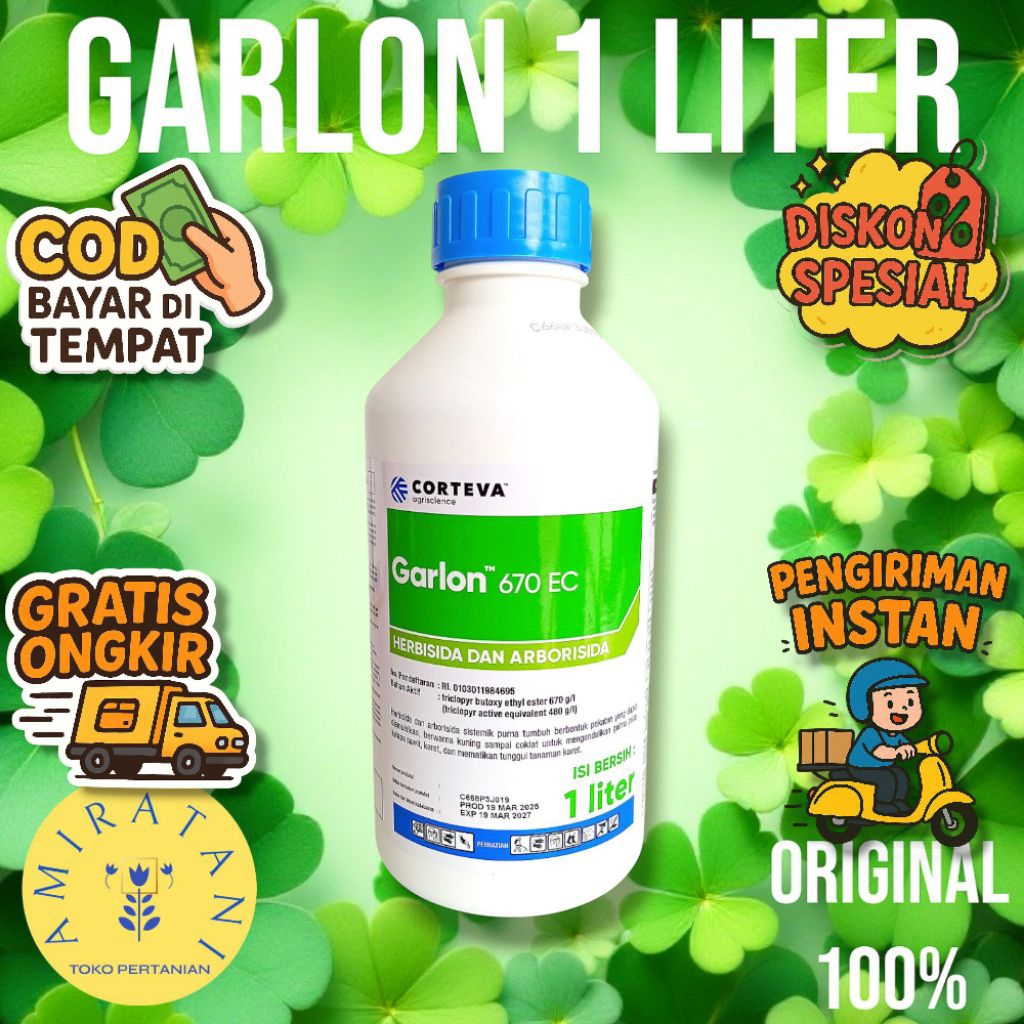 GARLON 1 LITER 670EC HERBISIDA UNTUK MEMATIKAN POHON DAN GULMA BERKAYU