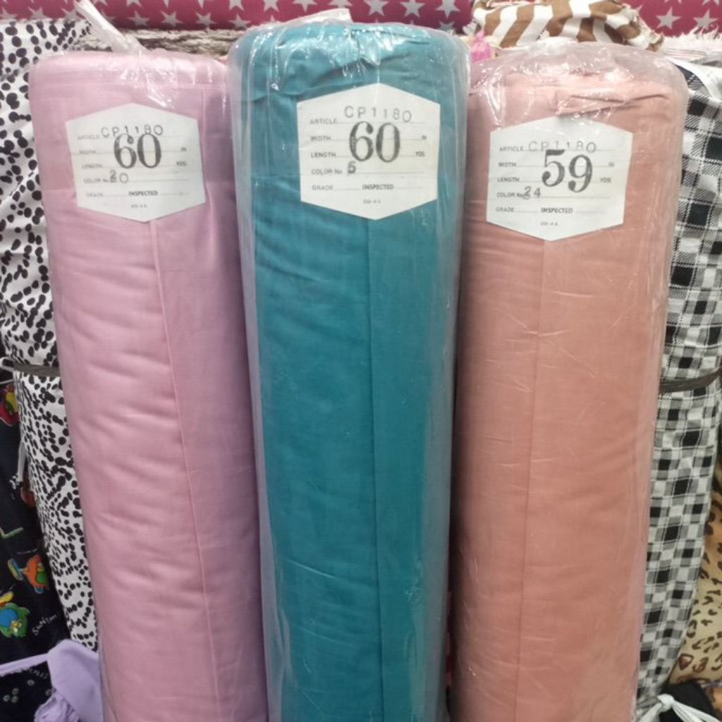 BAHAN KATUN POPLIN / KATUN JEPANG / BAHAN KATUN POLOS / FURING