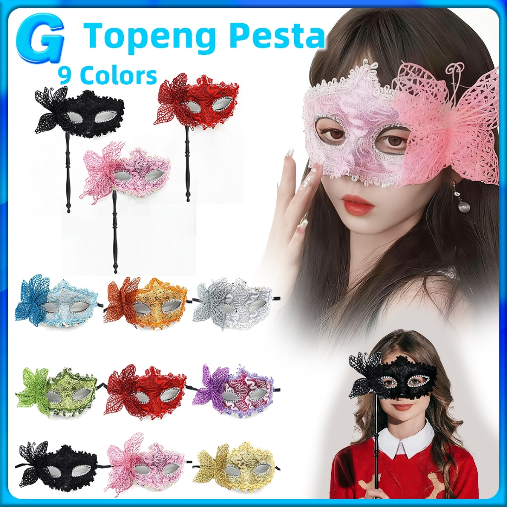 Kupu-Kupu Topeng Pesta Wanita Cantik Mewah Berkualitas Tinggi Topeng Pesta Elegan Tema Pesta atau Ha