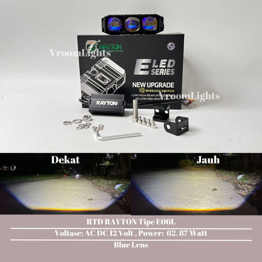 RTD RAYTON Tipe  E06L - Lampu Tembak Biled 3 Mata