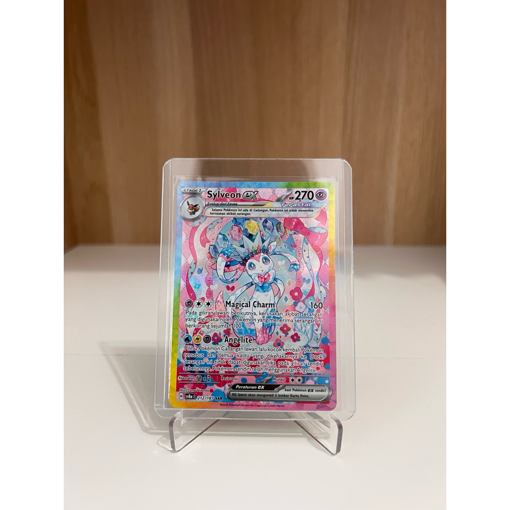 Kartu Sylveon SAR Pokemon Trading Card Indonesia