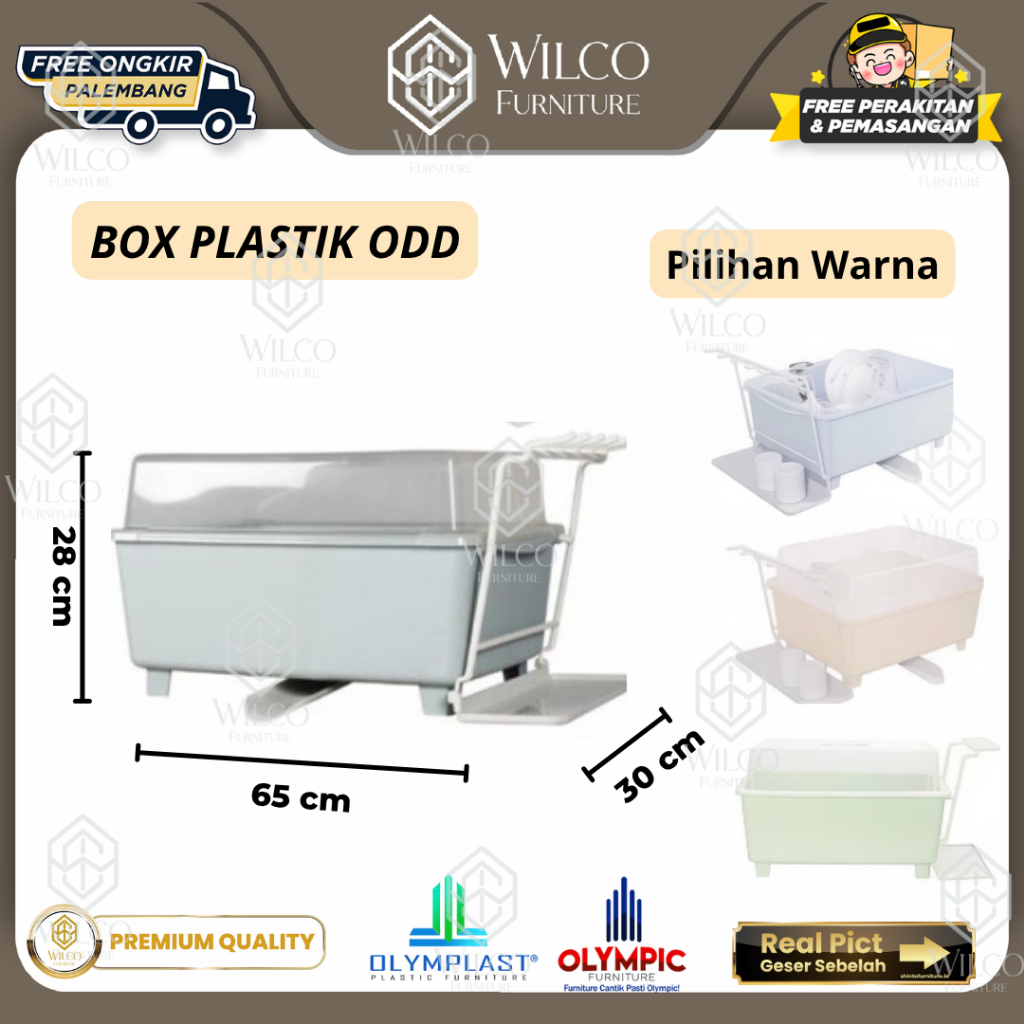 Box Plastik Olymplast ODD / Tempat Meniriskan Piring / Rak Piring -