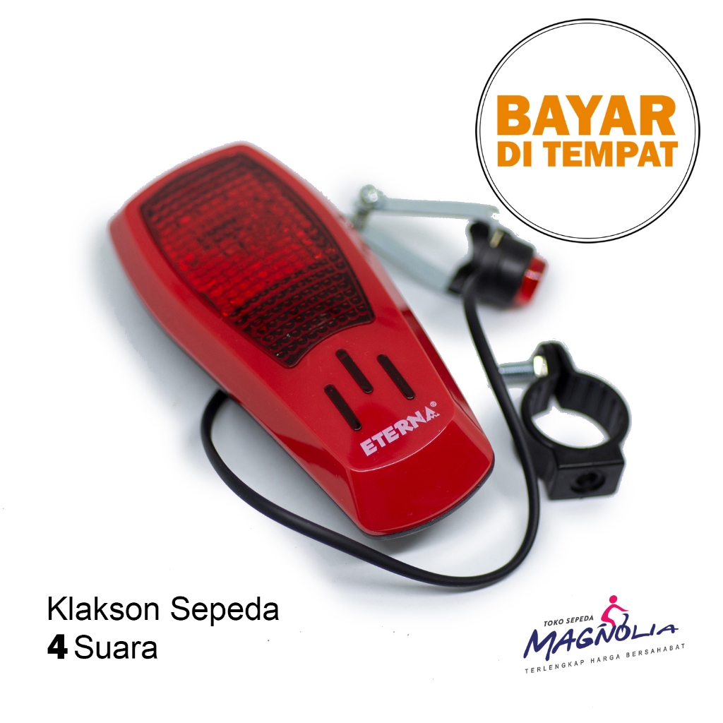 Klakson Sirine Sepeda Anak Elektrik 8 Suara dengan Lampu Aksesoris Sepeda