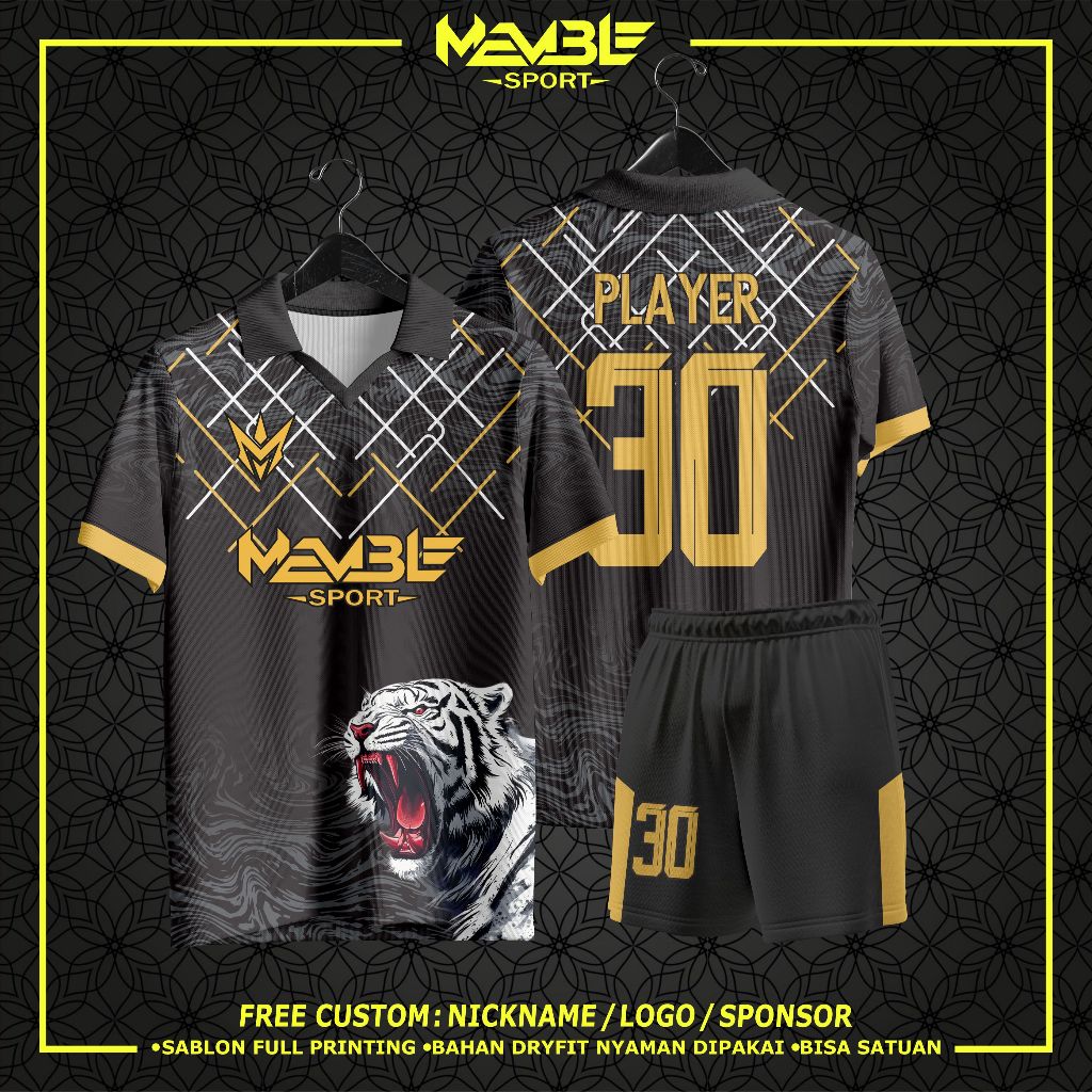 Jersey Futsal Custom / Jersey Bola Custom / Jersey Bola Futsal / Jersey Volly Custom Nama no FREE