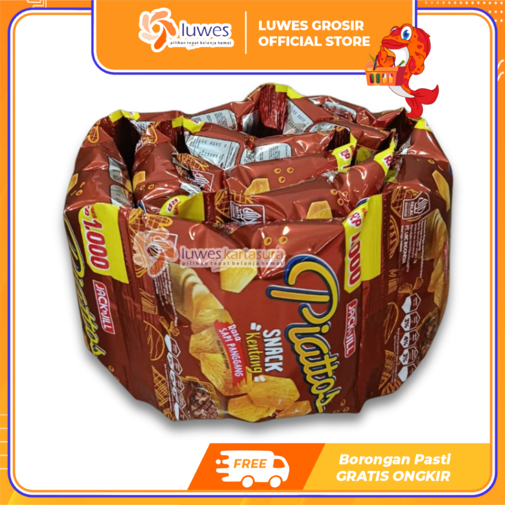 [GROSIR] Piattos Snack Kentang Rasa Sapi Panggang Snack Renceng Isi 10 Pcs Murah