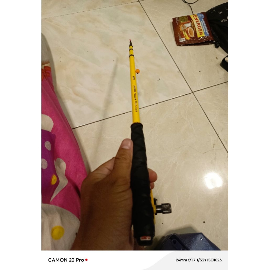 tegek pancing ispul tanago yellow pole
