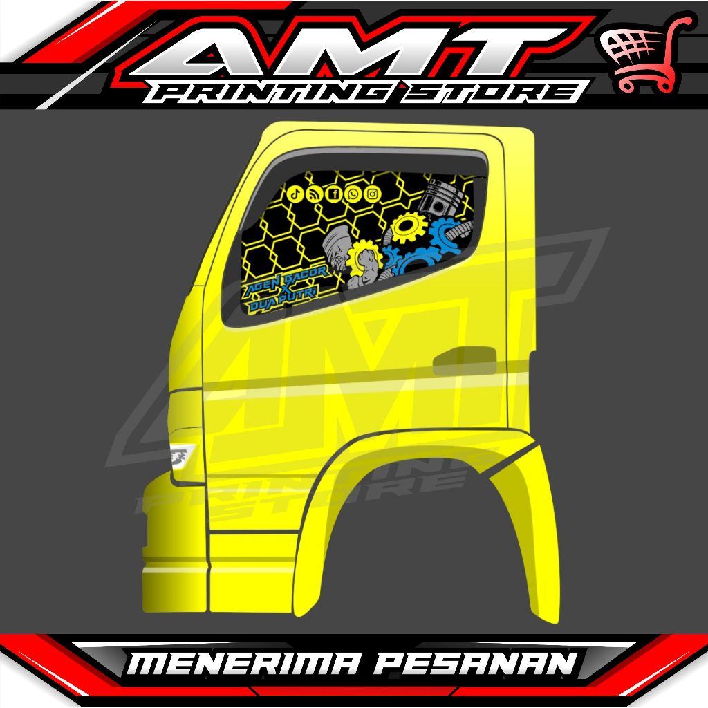 Jungle_Shop_ Stiker Kaca Samping Stiker Blok Oay Tembus Pandang