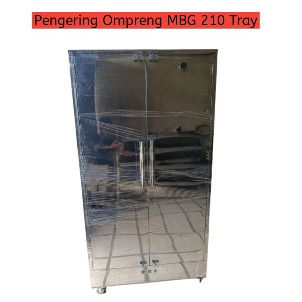 pengering ompreng MBG / propper pengering ompreng kapasitas 210 tray/ nampan MBG