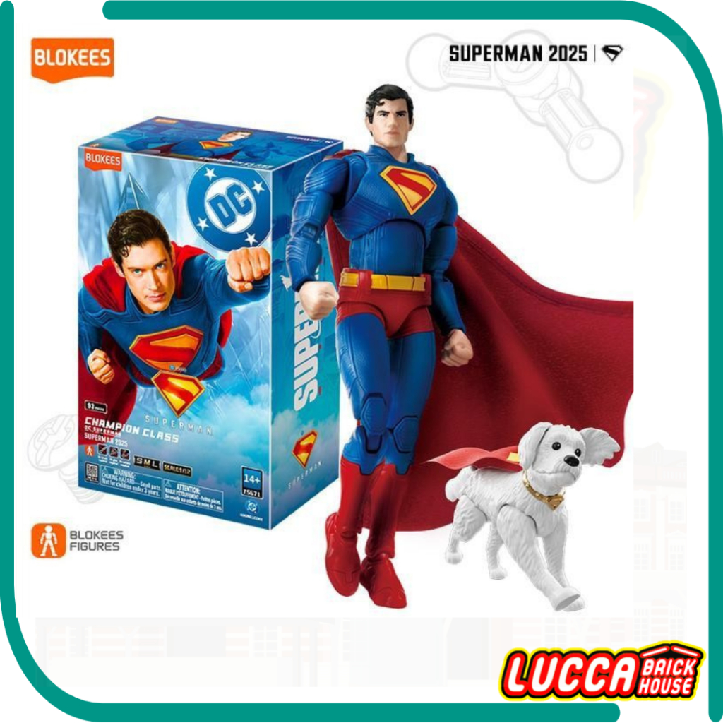 Blokees Superman 2025 Champion Class DC Studios Koleksi Action Figures