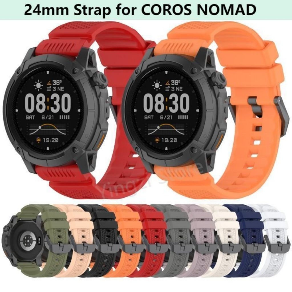 Strap Silicone / Tali Jam 24mm COROS NOMAD / Ticwatch Pro5 / Pro5 Enduro / Atlas