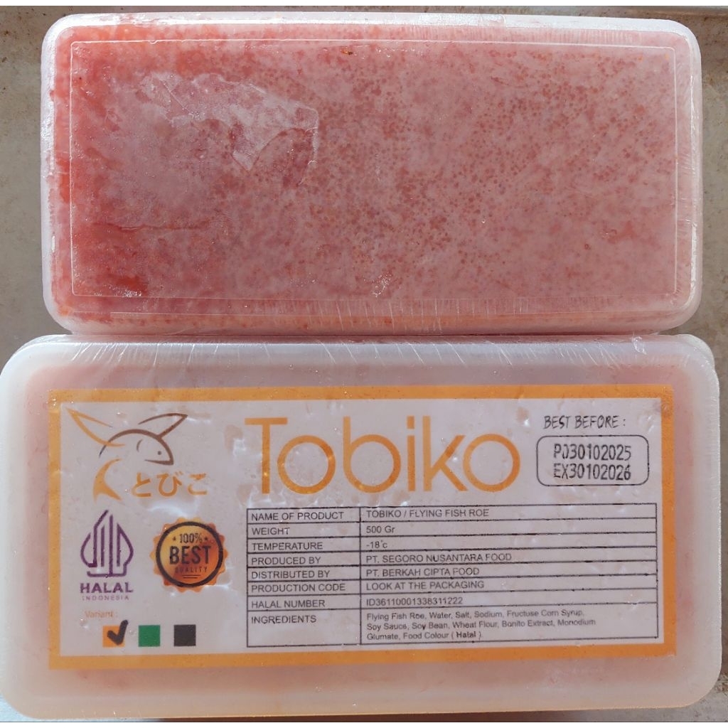 Tobiko / Telur Ikan Ikan Terbang 500 gr orange