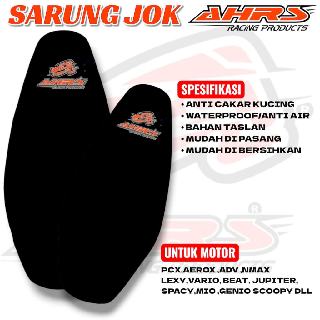 Ahrs Sarung Jok Pelindung Jok Motor Waterproof Anti Cakar Kucing Bahan Taslan Import Universal AHRS 