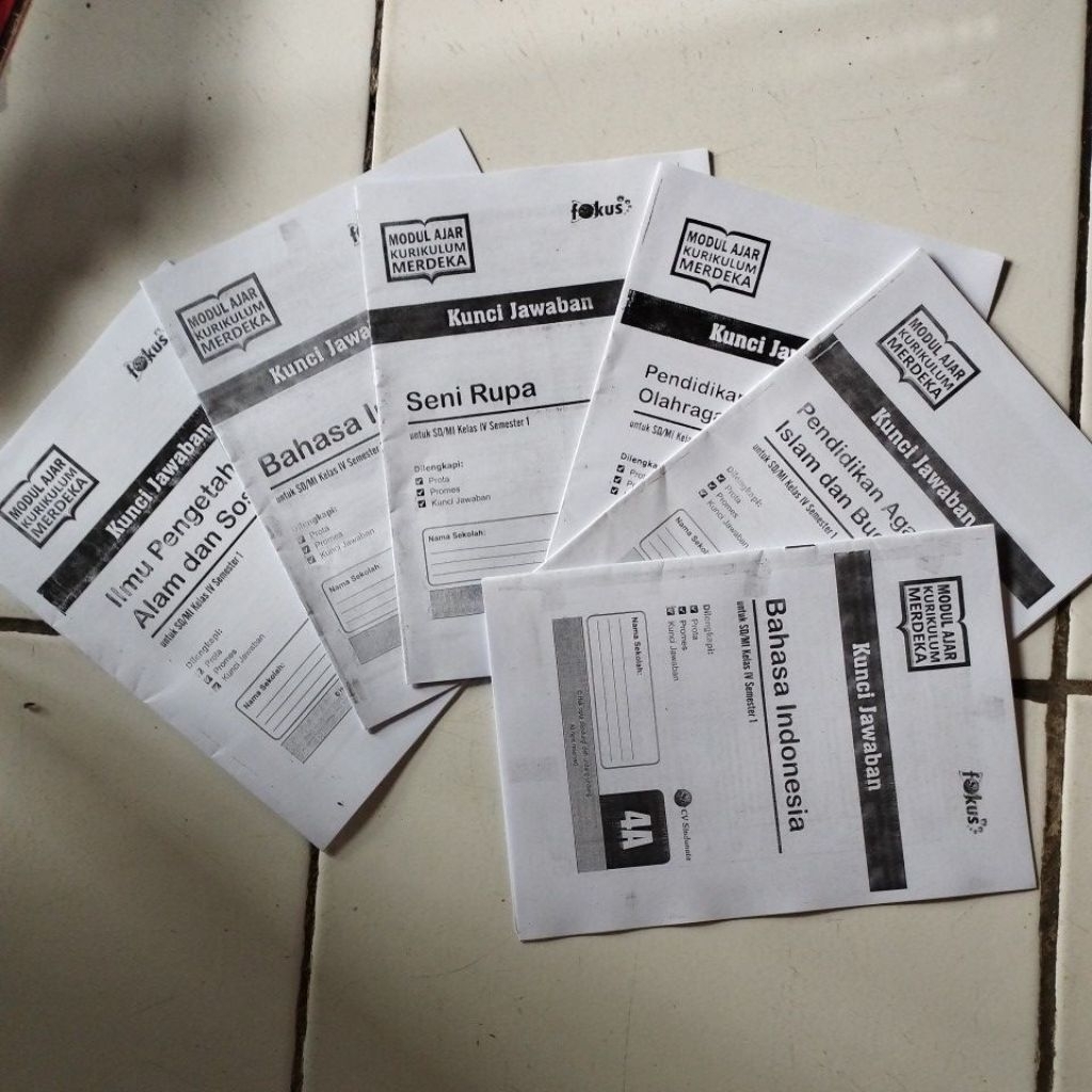 KUNCI LKS KELAS 4 FOKUS