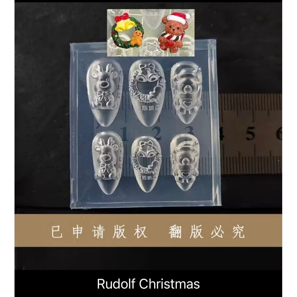 mold christmas natal / crytal animal / ribbon / alphabet heart / phoenix / alice wonderland / bunga 